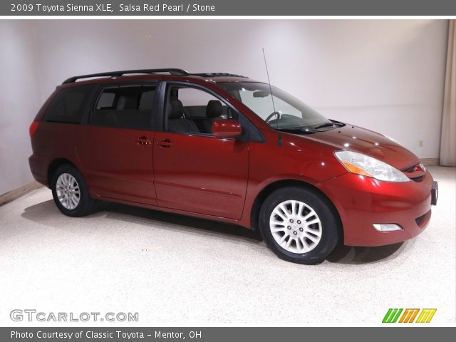 2009 Toyota Sienna XLE in Salsa Red Pearl