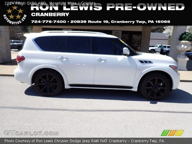 2014 Infiniti QX80 AWD in Moonlight White