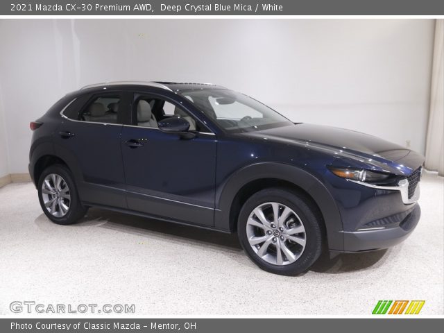 2021 Mazda CX-30 Premium AWD in Deep Crystal Blue Mica