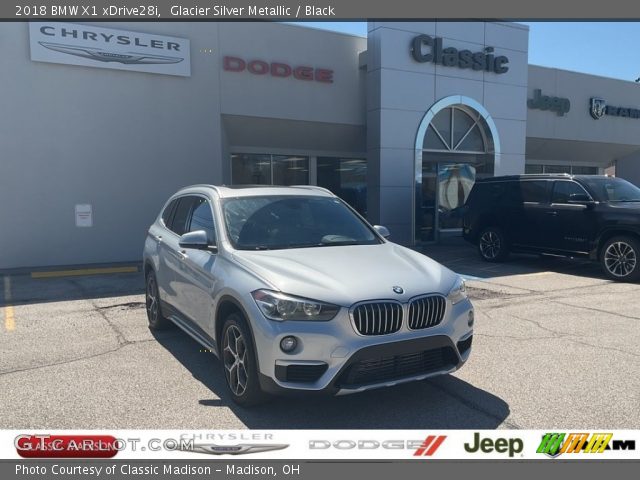 2018 BMW X1 xDrive28i in Glacier Silver Metallic