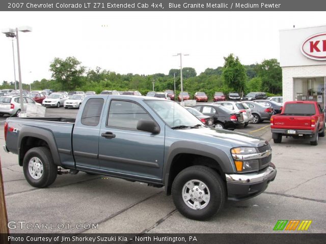 2007 Chevrolet Colorado LT Z71 Extended Cab 4x4 in Blue Granite Metallic