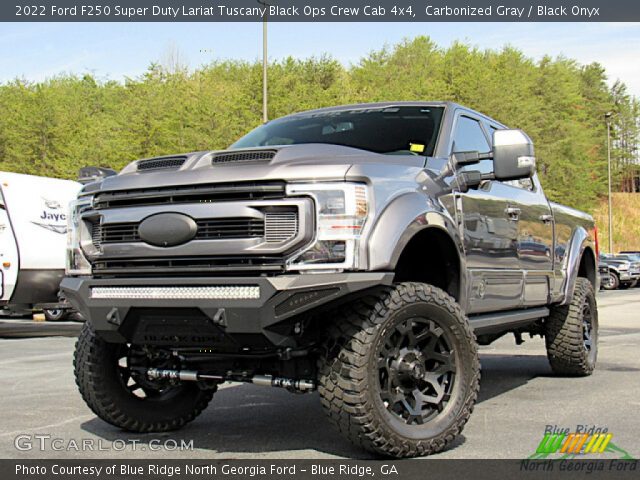2022 Ford F250 Super Duty Lariat Tuscany Black Ops Crew Cab 4x4 in Carbonized Gray