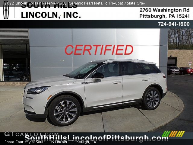 2022 Lincoln Corsair Reserve AWD in Ceramic Pearl Metallic Tri-Coat