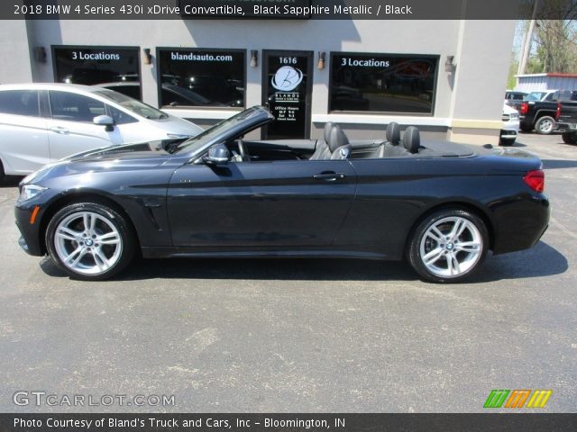 2018 BMW 4 Series 430i xDrive Convertible in Black Sapphire Metallic