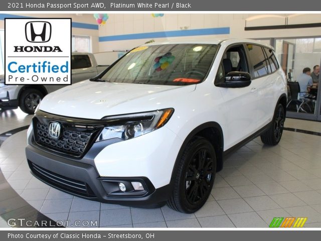 2021 Honda Passport Sport AWD in Platinum White Pearl