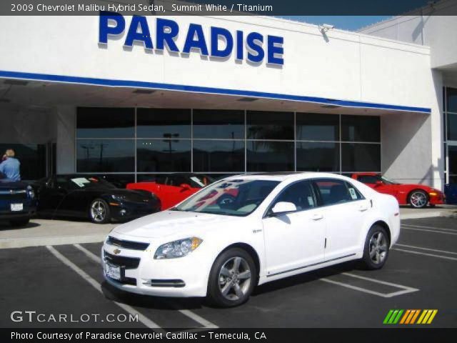 Summit White 2009 Chevrolet Malibu Hybrid Sedan Anium 2009 Chevrolet Malibu Hybrid Sedan