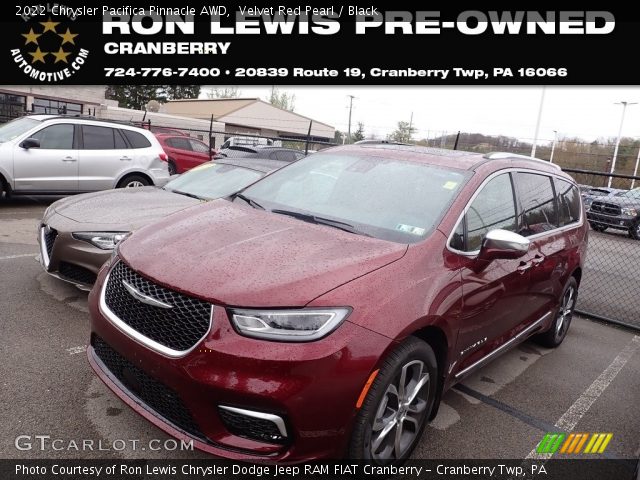 2022 Chrysler Pacifica Pinnacle AWD in Velvet Red Pearl