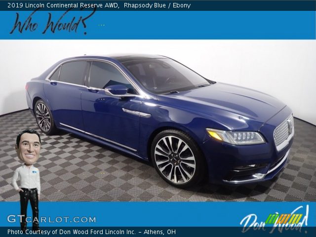 2019 Lincoln Continental Reserve AWD in Rhapsody Blue