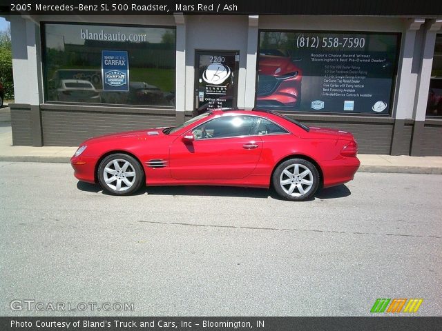 2005 Mercedes-Benz SL 500 Roadster in Mars Red