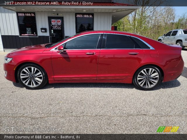 2017 Lincoln MKZ Reserve AWD in Ruby Red