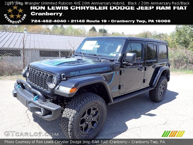 2023 Jeep Wrangler Unlimited Rubicon 4XE 20th Anniversary Hybrid in Black