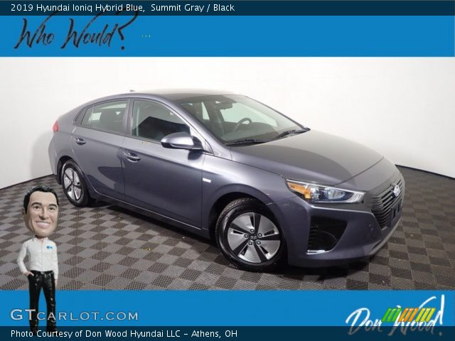 2019 Hyundai Ioniq Hybrid Blue in Summit Gray