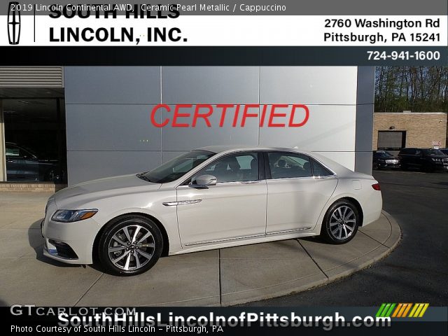 2019 Lincoln Continental AWD in Ceramic Pearl Metallic