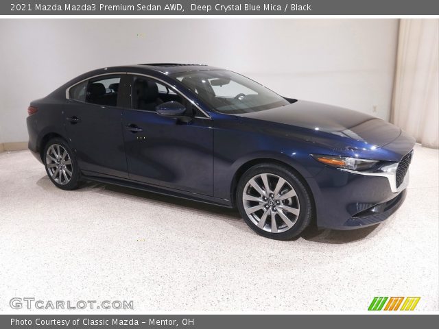2021 Mazda Mazda3 Premium Sedan AWD in Deep Crystal Blue Mica