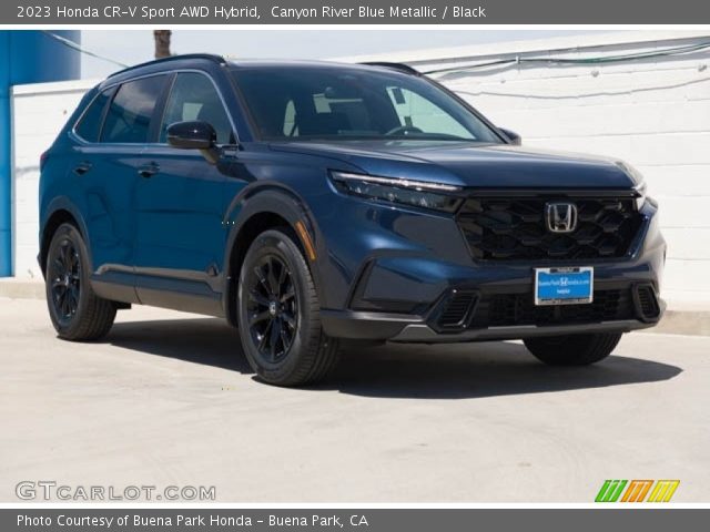 2023 Honda CR-V Sport AWD Hybrid in Canyon River Blue Metallic
