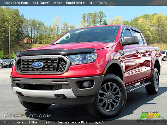 2021 Ford Ranger XLT SuperCrew 4x4 in Rapid Red Metallic