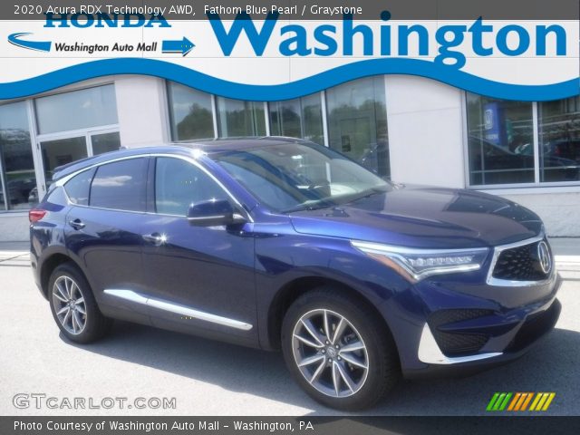 2020 Acura RDX Technology AWD in Fathom Blue Pearl