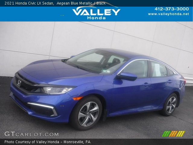 2021 Honda Civic LX Sedan in Aegean Blue Metallic