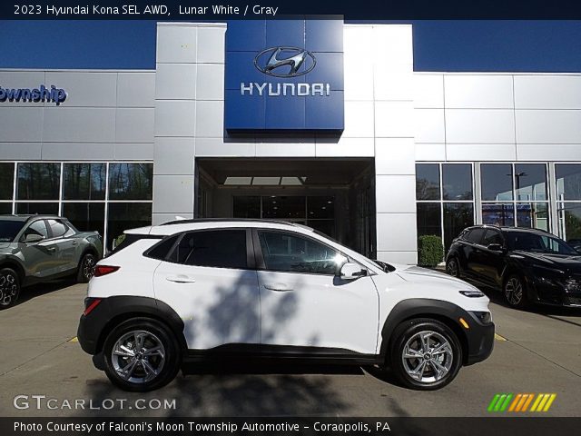 2023 Hyundai Kona SEL AWD in Lunar White