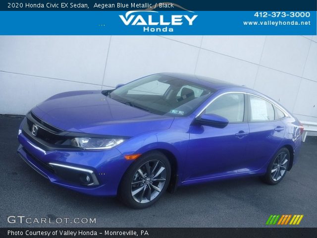 2020 Honda Civic EX Sedan in Aegean Blue Metallic