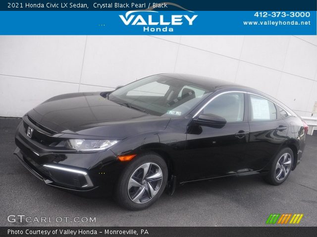 2021 Honda Civic LX Sedan in Crystal Black Pearl