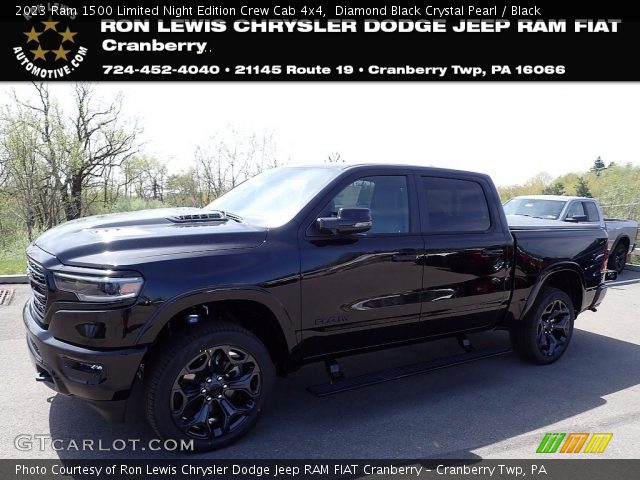 2023 Ram 1500 Limited Night Edition Crew Cab 4x4 in Diamond Black Crystal Pearl