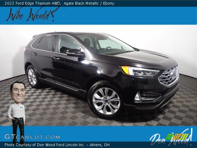 2022 Ford Edge Titanium AWD in Agate Black Metallic