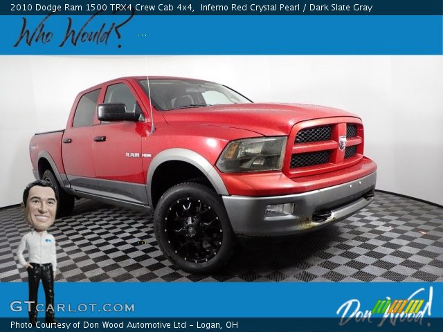 2010 Dodge Ram 1500 TRX4 Crew Cab 4x4 in Inferno Red Crystal Pearl