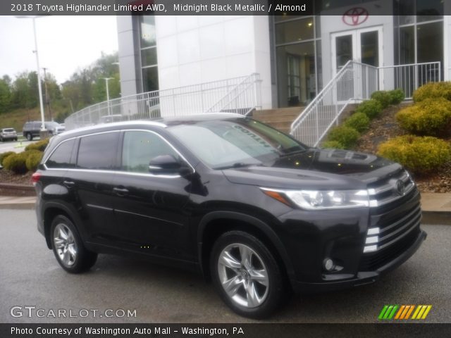 2018 Toyota Highlander Limited AWD in Midnight Black Metallic