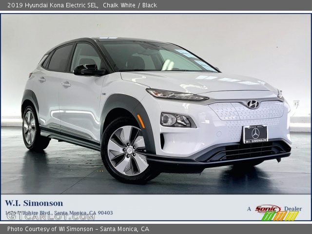 2019 Hyundai Kona Electric SEL in Chalk White