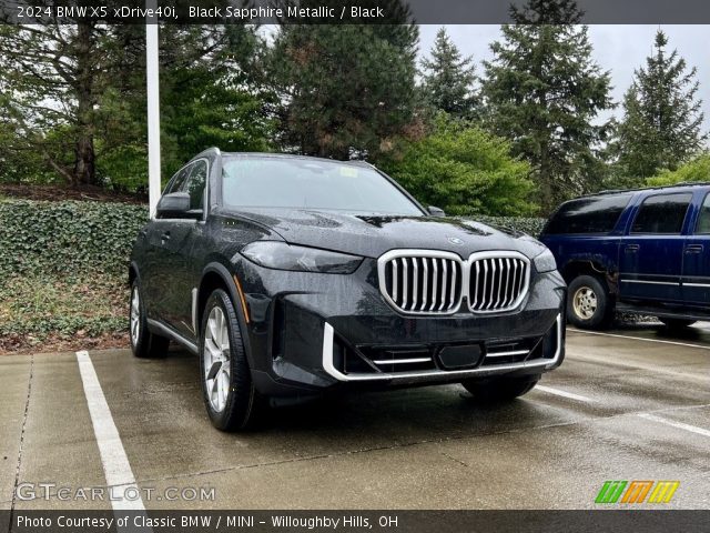 2024 BMW X5 xDrive40i in Black Sapphire Metallic