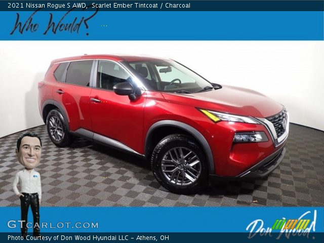 2021 Nissan Rogue S AWD in Scarlet Ember Tintcoat