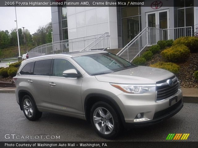 2016 Toyota Highlander Limited Platinum AWD in Creme Brulee Mica