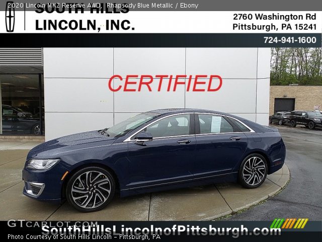 2020 Lincoln MKZ Reserve AWD in Rhapsody Blue Metallic