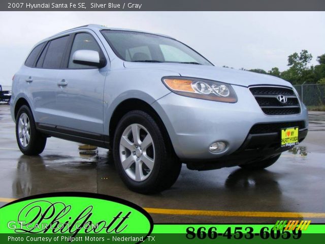 2007 Hyundai Santa Fe SE in Silver Blue