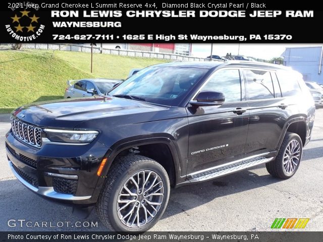 2021 Jeep Grand Cherokee L Summit Reserve 4x4 in Diamond Black Crystal Pearl