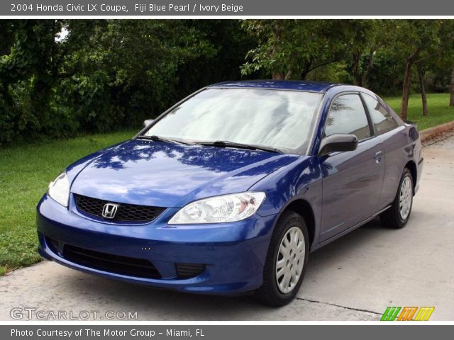 2004 Honda Civic LX Coupe in Fiji Blue Pearl