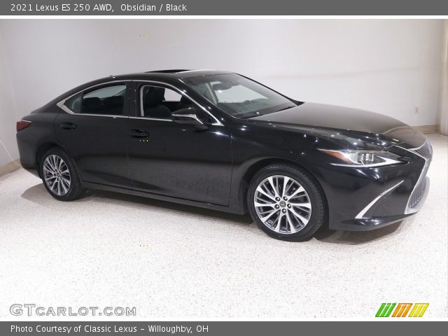 2021 Lexus ES 250 AWD in Obsidian