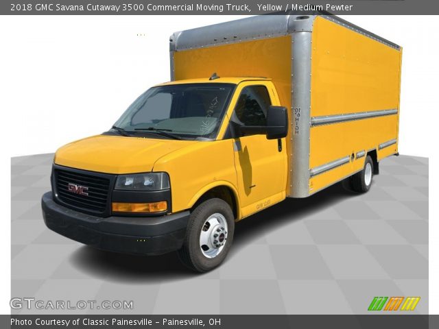 2018 GMC Savana Cutaway 3500 Commercial Moving Truck in Yellow
