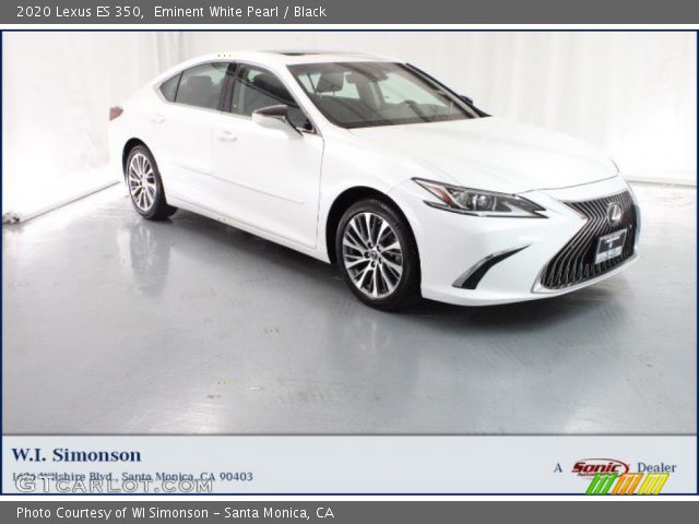 2020 Lexus ES 350 in Eminent White Pearl
