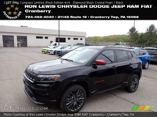 2023 Jeep Compass Limited (Red) Edition 4x4 in Diamond Black Crystal Pearl
