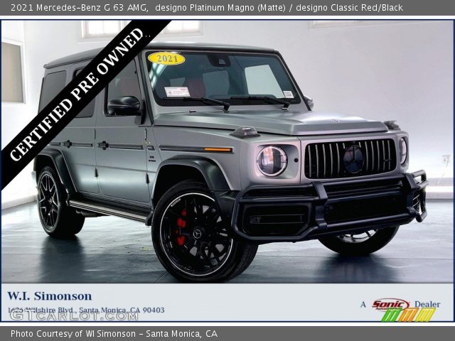 2021 Mercedes-Benz G 63 AMG in designo Platinum Magno (Matte)