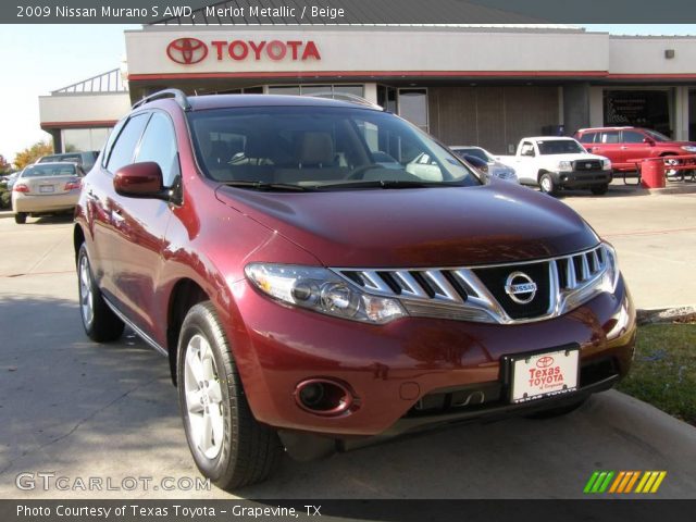 2009 Nissan Murano S AWD in Merlot Metallic