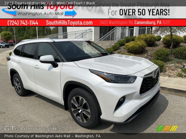 2023 Toyota Highlander XLE in Wind Chill Pearl