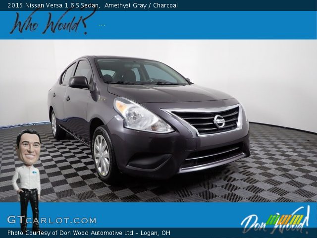 2015 Nissan Versa 1.6 S Sedan in Amethyst Gray