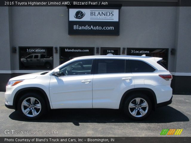 2016 Toyota Highlander Limited AWD in Blizzard Pearl