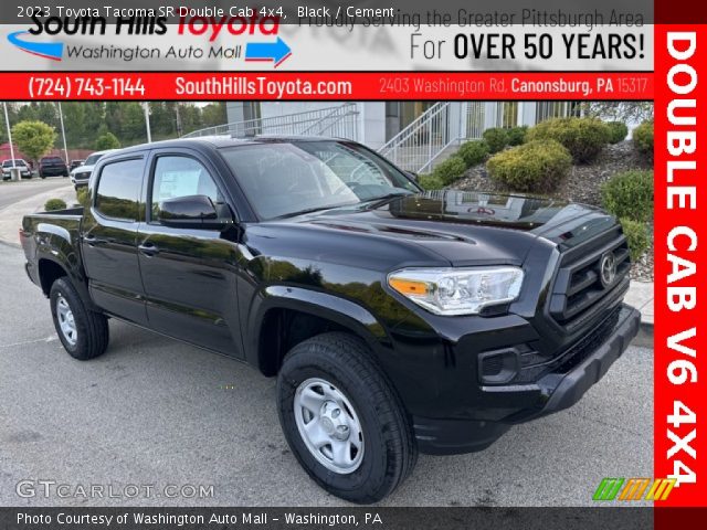 2023 Toyota Tacoma SR Double Cab 4x4 in Black