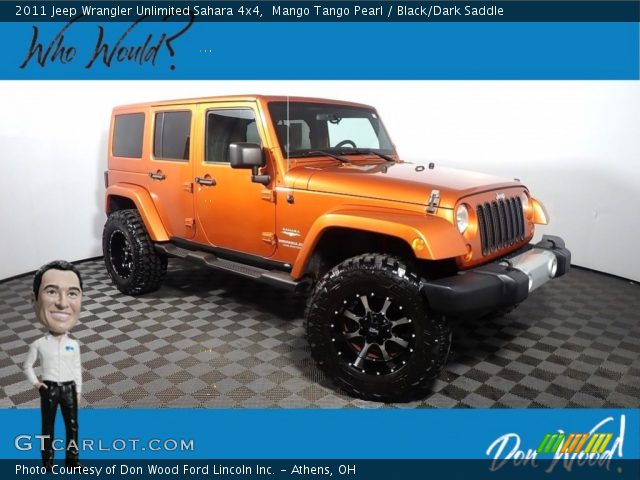 2011 Jeep Wrangler Unlimited Sahara 4x4 in Mango Tango Pearl