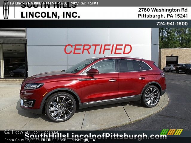 2019 Lincoln Nautilus Reserve AWD in Ruby Red