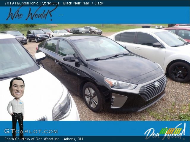 2019 Hyundai Ioniq Hybrid Blue in Black Noir Pearl